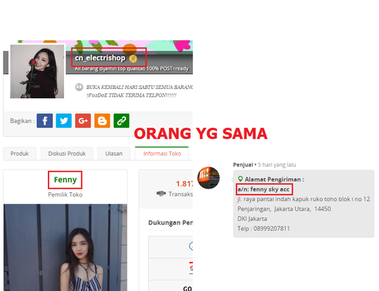 Sky acc TOKOPEDIA, PENIPU Penjual Powerbank Xiaomi PALSU