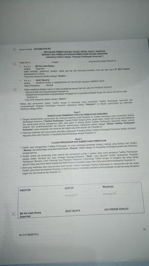 PEMBATALAN SEPIHAK DAIHATSU TERHADAP UNIT DAIHATSU SIRION FMC D AT YANG SUDAH DIPESAN