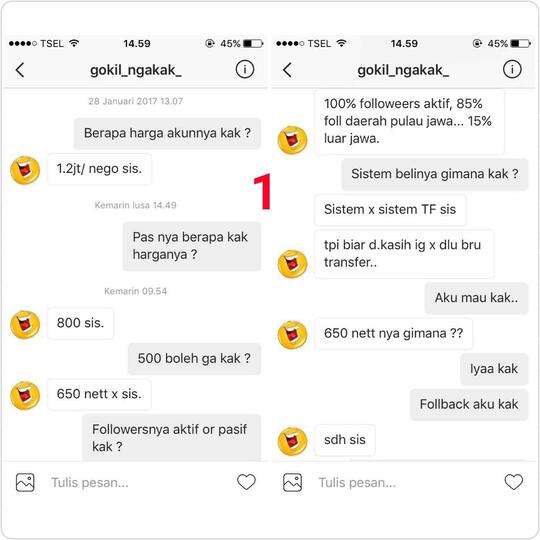 (HOT) (UPDATE) PENIPUAN JUAL AKUN IG, TERSANGKA ORG KALIMANTAN SELATAN