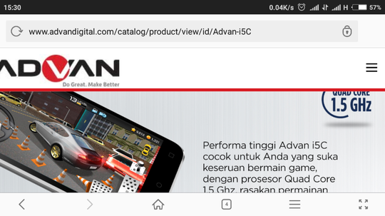 Advan i5c yang menyesatkan 