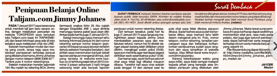 WASPADA! Seller Berbahaya Jimmy Johanes TALIJAM.COM