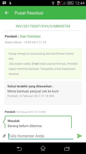 Help Dana Ditahan TOKOPEDIA