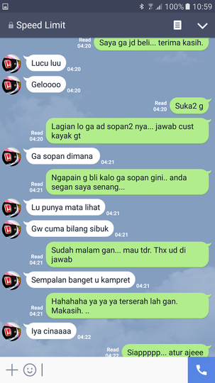 Beginikah cara menghadapi Cust?? I don't think so...