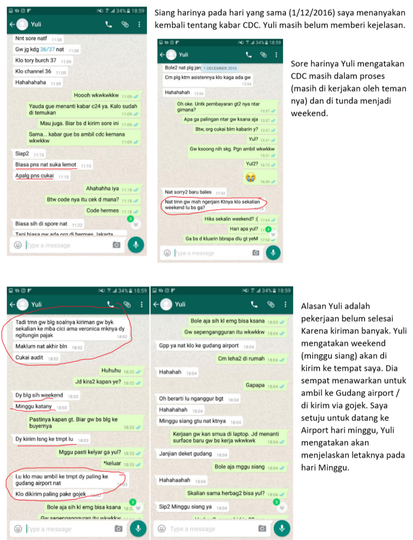 Penipuan Barang Branded oleh Yulianti Zulfikar