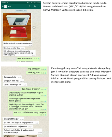 Penipuan Barang Branded oleh Yulianti Zulfikar