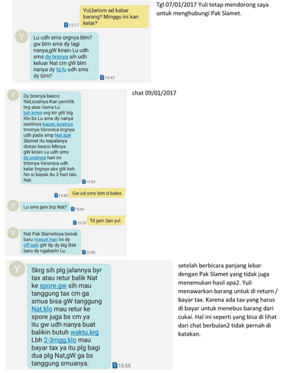 Penipuan Barang Branded oleh Yulianti Zulfikar