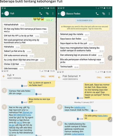 Penipuan Barang Branded oleh Yulianti Zulfikar
