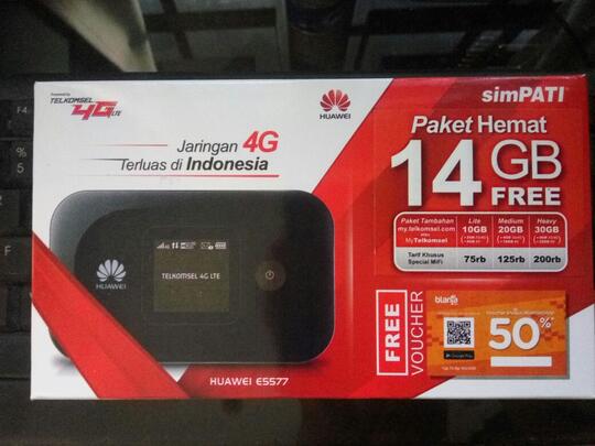Kuis Mobile Broadband berhadiah MIFI 4G HUAWEI E5577 TELKOMSEL 14GB
