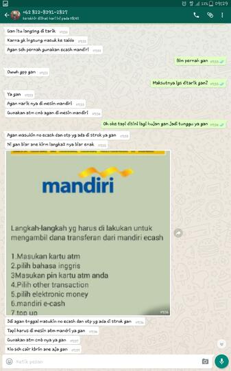 Hampir Ketipu Modus Transfer Via Mandiri E-Cash