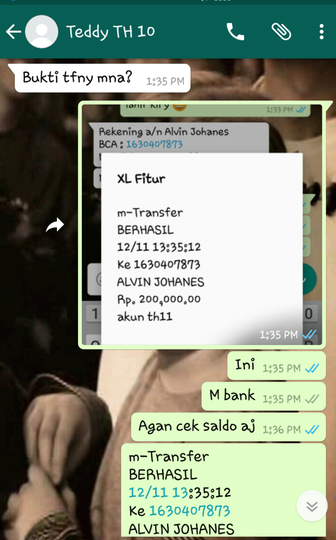 PENIPUAN Akun Game Online COC Rekening Atas Nama ALVIN JOHANES