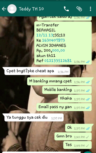 PENIPUAN Akun Game Online COC Rekening Atas Nama ALVIN JOHANES