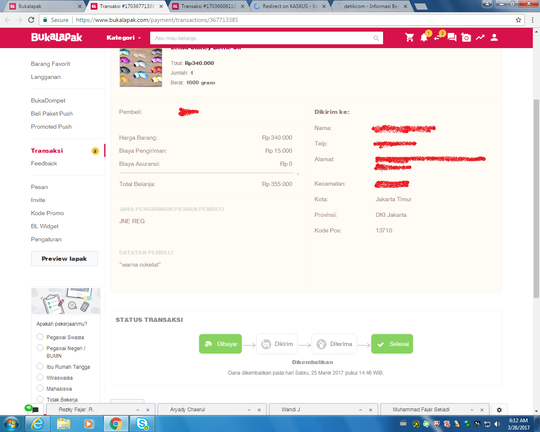 BUKALAPAK rajin banget nih mengcancel transaksi