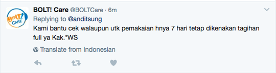 penipuan yang dilakukan bolt