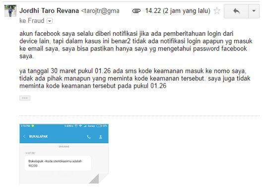 Dompet akun BukaLapak di Bobol 