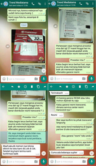 Garansi resmi nasional lazada/trend mediatama = HOAX