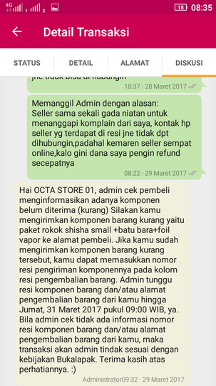 KOMPLAIN DI BUKALAPAK TIDAK BECUS, DANA SAYA DI CAIRKAN KE PELAPAK