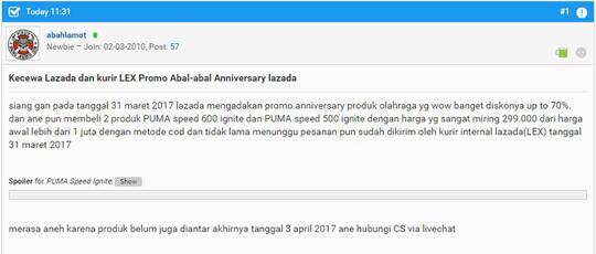 Pesanan Dibatalkan LAZADA Karena Kesalahan Kurir, Mana Tanggung Jawabnya?