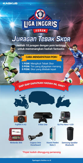 Nonton Liga Primer Inggris Bisa Dapet Hadiah? Cuma di KASKUS Gan!