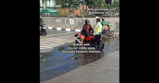 8 Meme pemotor nakal dihadang polisi ini ngocolnya parah banget