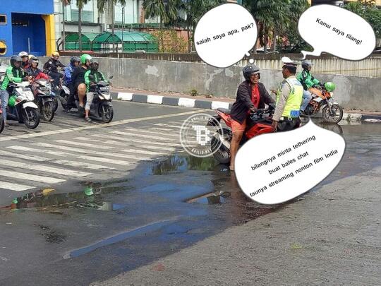 8 Meme pemotor nakal dihadang polisi ini ngocolnya parah banget