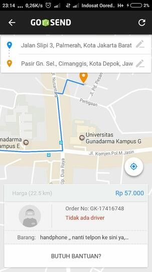 Hilang Barang Via Gosend (Gojek)