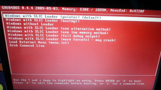 mengatasi windows with slic loader red screen