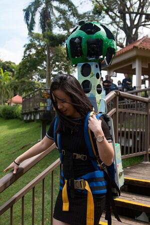 Ransel Kamera untuk Google Street View Ternyata Berat Banget Gan!