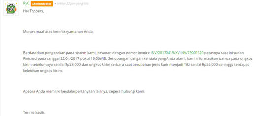 Buruknya system Tokopedia yang berakibat pemotongan saldo sepihak