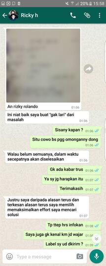 Surat Terbuka u/ GROSIRJOGGER Ricky Nurhadiansyah untuk mengembalikan Uang saya