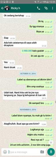 Surat Terbuka u/ GROSIRJOGGER Ricky Nurhadiansyah untuk mengembalikan Uang saya