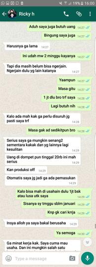 Surat Terbuka u/ GROSIRJOGGER Ricky Nurhadiansyah untuk mengembalikan Uang saya
