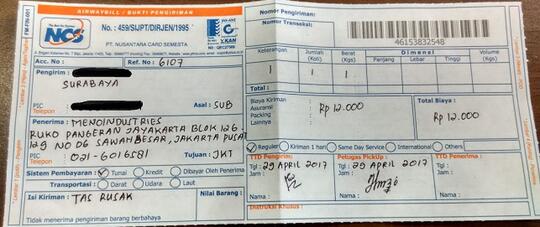 Pengalaman Buruk membeli tas Menno Industries lewat Bhinneka