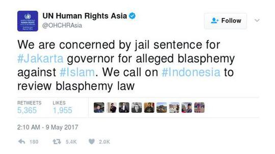 Sorotan Internasional di Kasus Ahok: Dari Dubes Inggris Sampai PBB