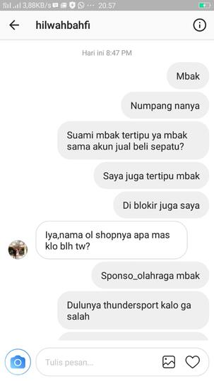 Surat terbuka Bagi Agan Penipu Dengan Akun @sponso_olahraga Di Instagram