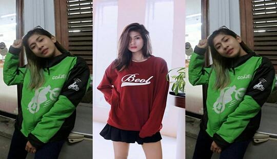 4 Driver Cantik Ojek Online yang Bakal Bikin Agan Ogah Turun