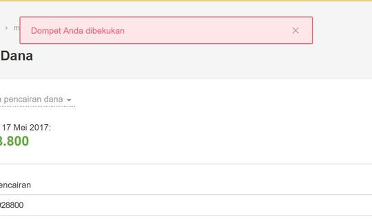 Tolong uang saya dirampok bukalapak