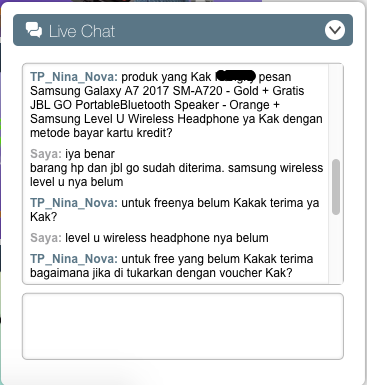 Hati2 belanja di laz**a, hadiah promo diganti voucher 50rb