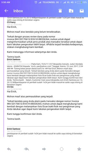 SURAT TERBUKA - TOKOPEDIA CARI2 MSLH BUAT MEMPERSULIT. Mng TOKOPEDIA SILAHKAN MASUK!