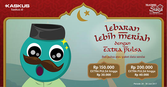 Extra Pulsa dari Telkomsel Hingga 40.000 Cuma di KASKUS Store