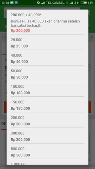 PROMO TOKOPEDIA Beli pulsa 200rb BONUS 40rb