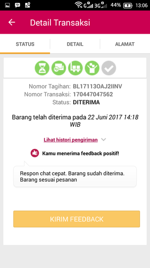 bukalapak belum mencarikan dana saya padahal barang sudah di terima oleh pembeli