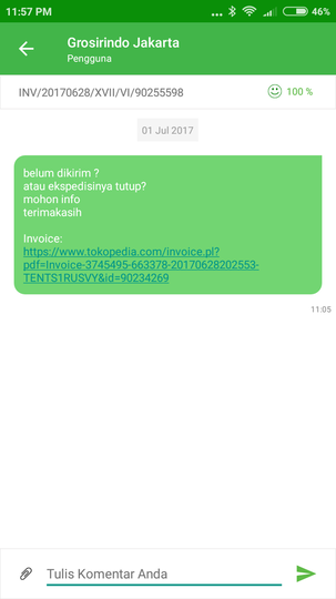 Surat Terbuka untuk Seller 'Grosirindo Jakarta' Tok*ped**