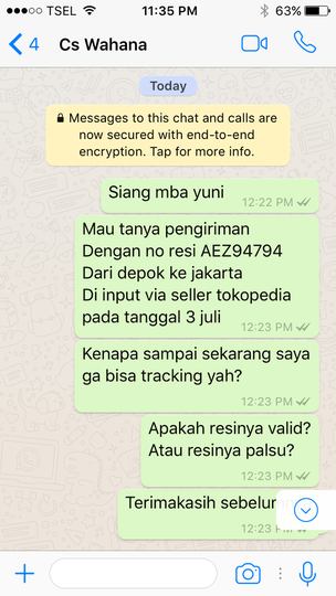 Surat Terbuka untuk Seller 'Grosirindo Jakarta' Tok*ped**
