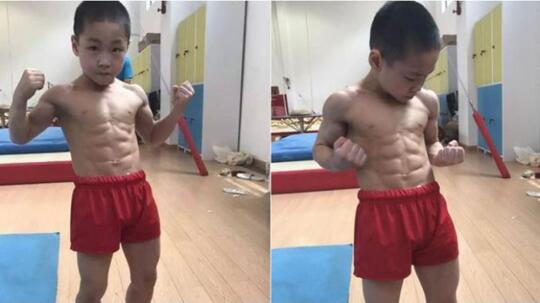 Kisah sedih di balik bocah 7 tahun yang punya perut sixpack