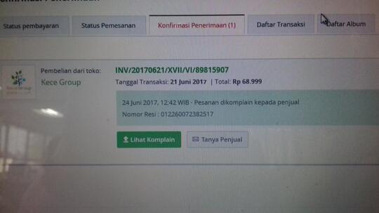 Pengalaman belanja di toko Kece Group di Tokopedia