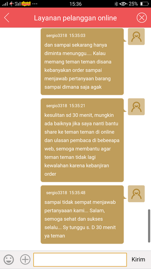 belanja di JD.ID sebulan taksampai, CS TAK JAWAB PERTANYAAN