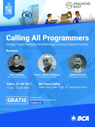 Developer di Jakarta Sudah Pemanasan Finhacks 2017, Masih Ada 3 Kota Lagi Gan!