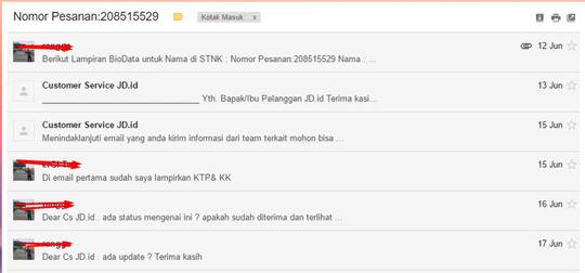 3x PHP Belanja di JD.ID , Lebih 1 Bulan tidak ada Kabar pasti 