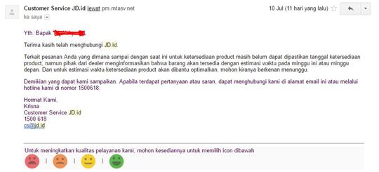 3x PHP Belanja di JD.ID , Lebih 1 Bulan tidak ada Kabar pasti 