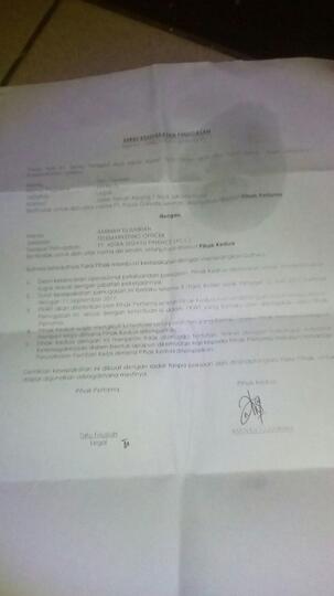 KECURANGAN PT PROVIS GARUDA SERVICES